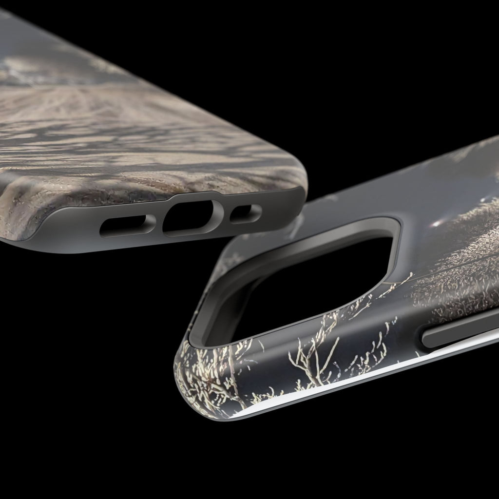 Winter Night Snow Road Magnetic Impact-Resistant Phone Case