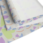 Pastel Floral Tile Table Runner — Spring Garden Dining Decor