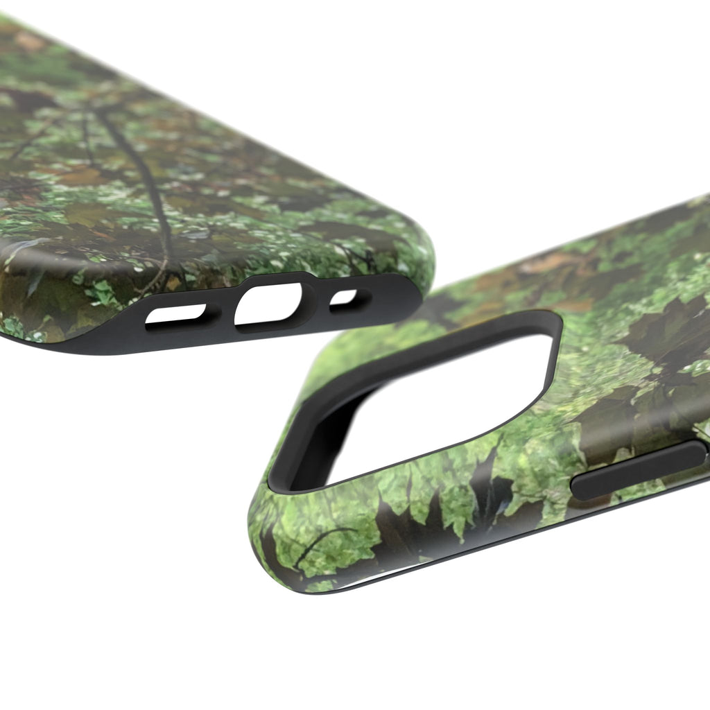 Camo Woodland Phone Case — Magnetic Impact‑Resistant iPhone Cover