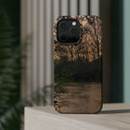 Nature River Sunset Phone Case — Magnetic Impact‑Resistant