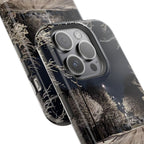 Winter Night Snow Road Magnetic Impact-Resistant Phone Case