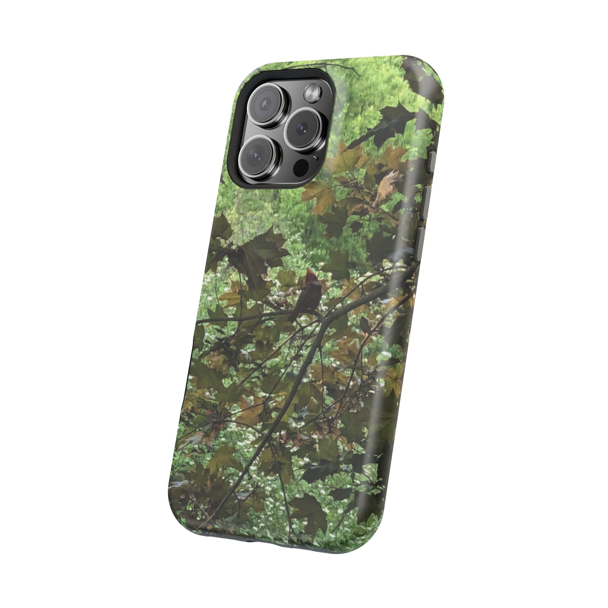 Camo Woodland Phone Case — Magnetic Impact‑Resistant iPhone Cover