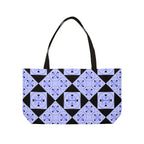 Weekender Tote Bag — Lavender Geometric Tile Pattern Beach & Travel Tote