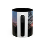 Sunset Silhouette In Derby, UK Coffee Mug — Scenic Tree Silhouette at Dusk (11/15oz)