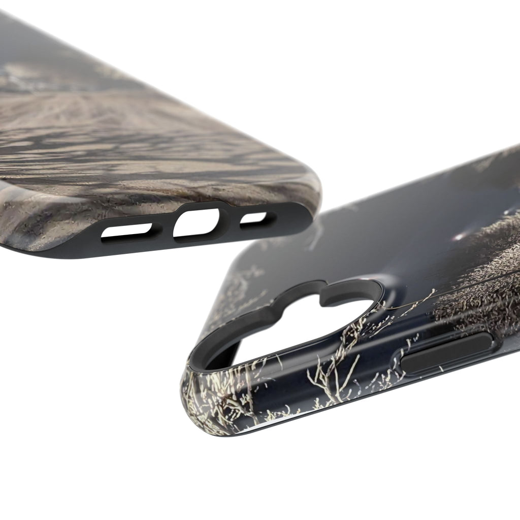 Winter Night Snow Road Magnetic Impact-Resistant Phone Case