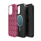 Pink Vintage Hearts Magnetic Impact-Resistant Phone Case