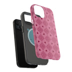 Pink Vintage Hearts Magnetic Impact-Resistant Phone Case