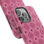 Pink Vintage Hearts Magnetic Impact-Resistant Phone Case