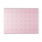 Pink Heart Pattern Glass Cutting Board — Decorative Kitchen Chopping Board