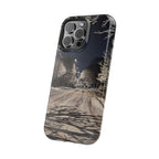 Winter Night Snow Road Magnetic Impact-Resistant Phone Case