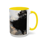 Lake Sunset Accent Coffee Mug — Scenic Reflection Photography 11/15oz