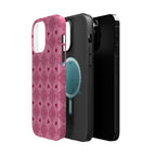 Pink Vintage Hearts Magnetic Impact-Resistant Phone Case