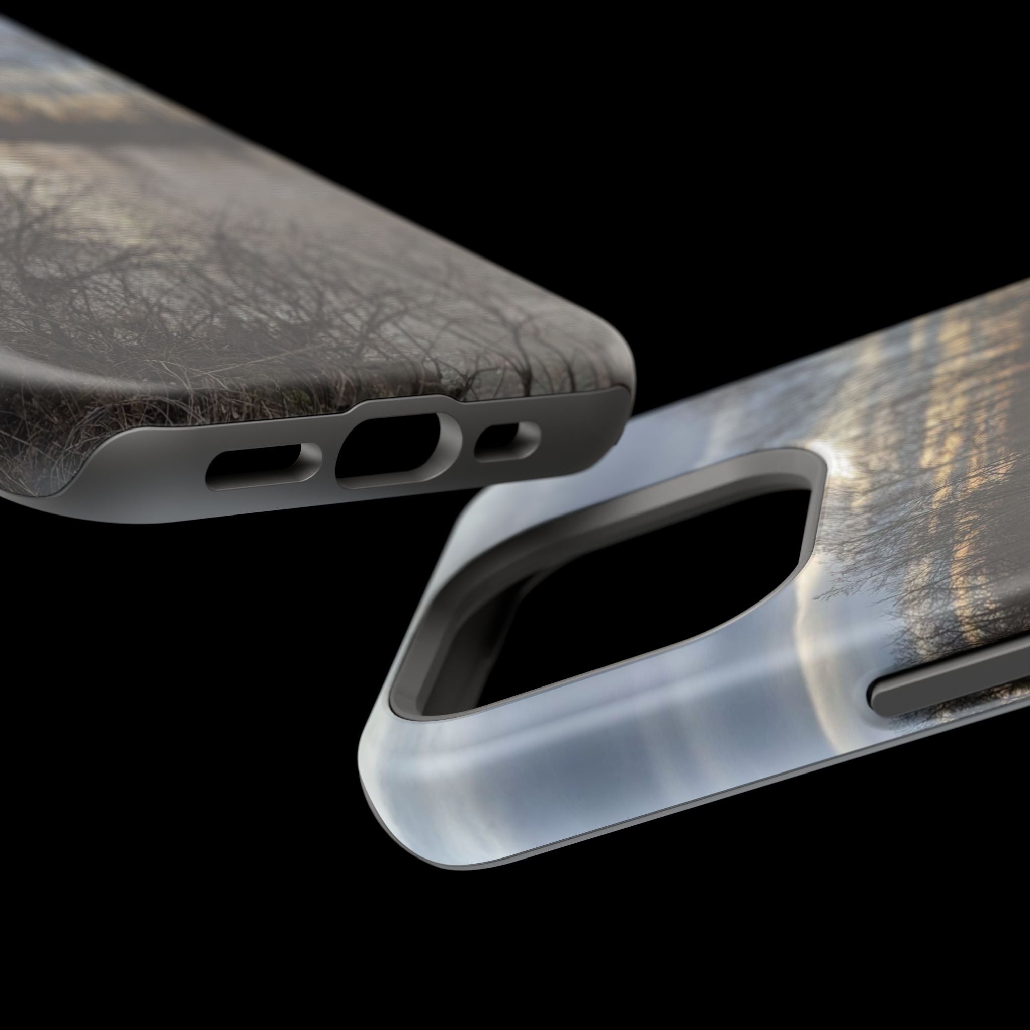 Phone Case — Moody Winter River Landscape Magnetic Impact-Resistant Case