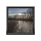 Scenic Winter Lake Jewelry Box – Sunset Reflections Keepsake Box