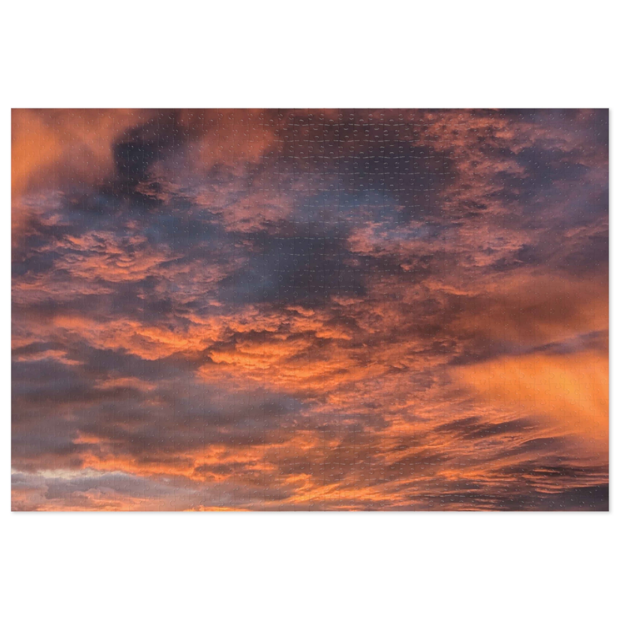 Sunset Sky Jigsaw Puzzle — Scenic Puzzle with Tin