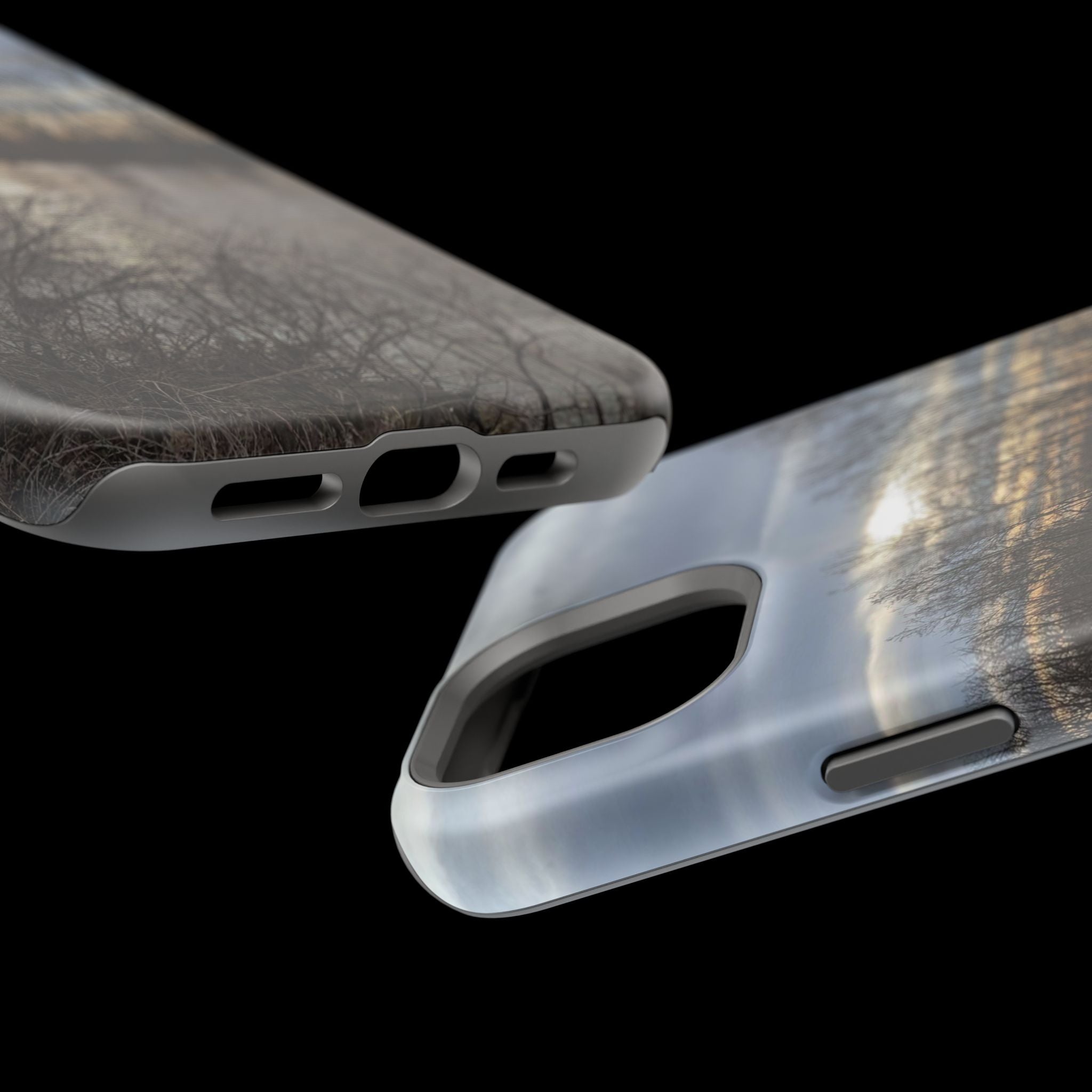 Phone Case — Moody Winter River Landscape Magnetic Impact-Resistant Case