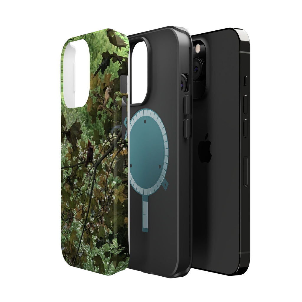 Camo Woodland Phone Case — Magnetic Impact‑Resistant iPhone Cover