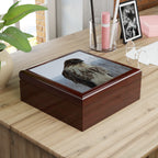 Hawk Photo Jewelry Box – Decorative Keepsake Box with Bird of Prey Image