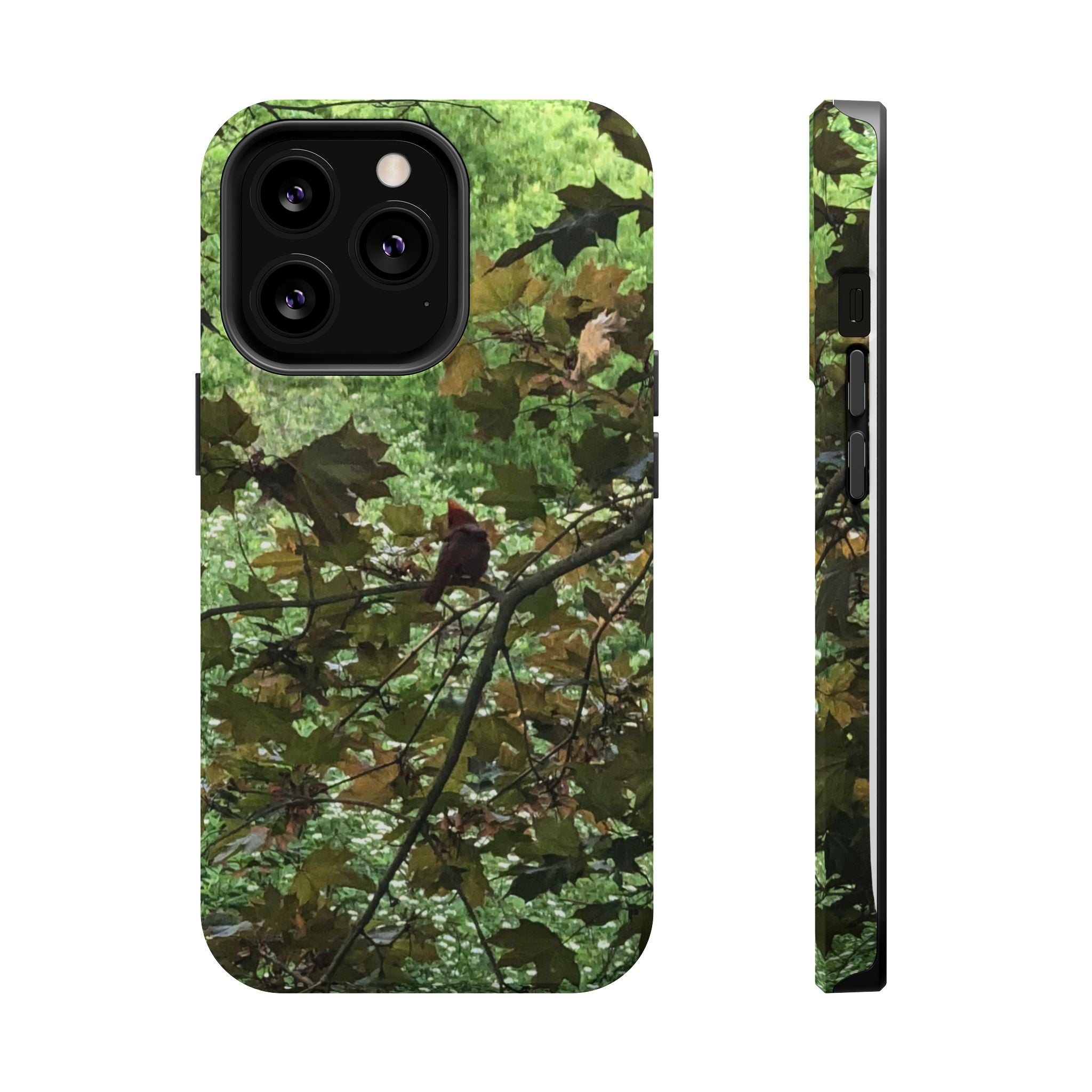 Camo Woodland Phone Case — Magnetic Impact‑Resistant iPhone Cover