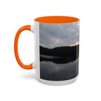 Lake Sunset Accent Coffee Mug — Scenic Reflection Photography 11/15oz