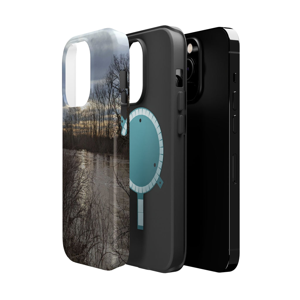 Phone Case — Moody Winter River Landscape Magnetic Impact-Resistant Case