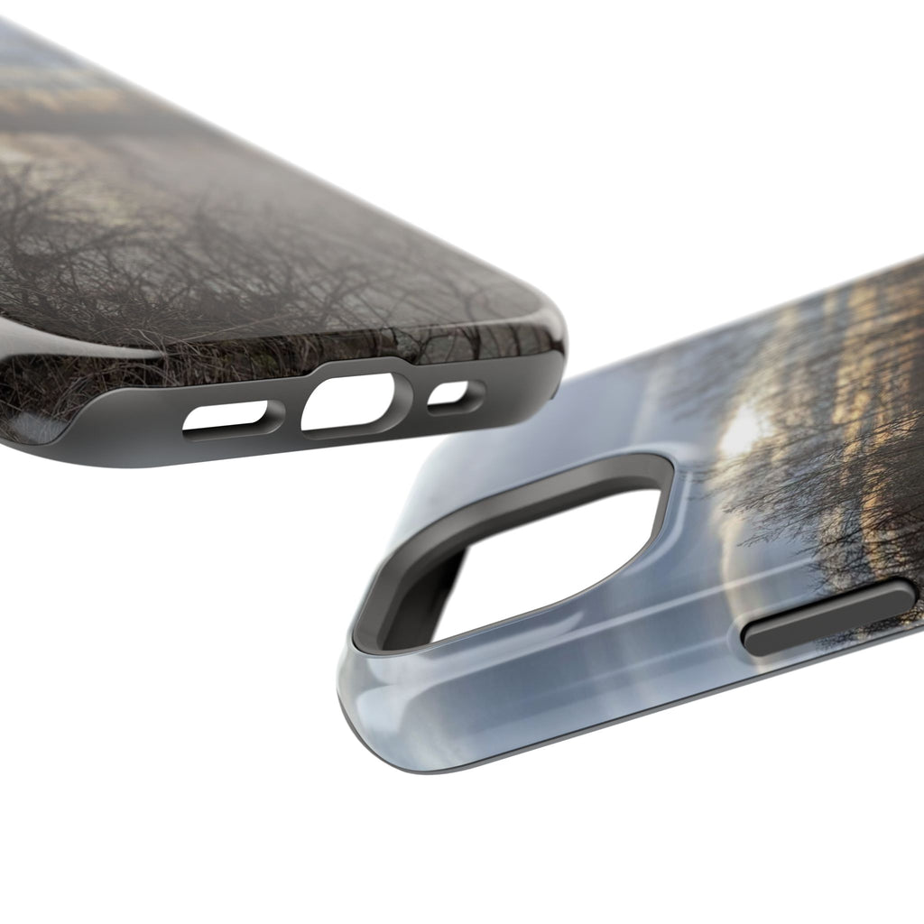 Phone Case — Moody Winter River Landscape Magnetic Impact-Resistant Case