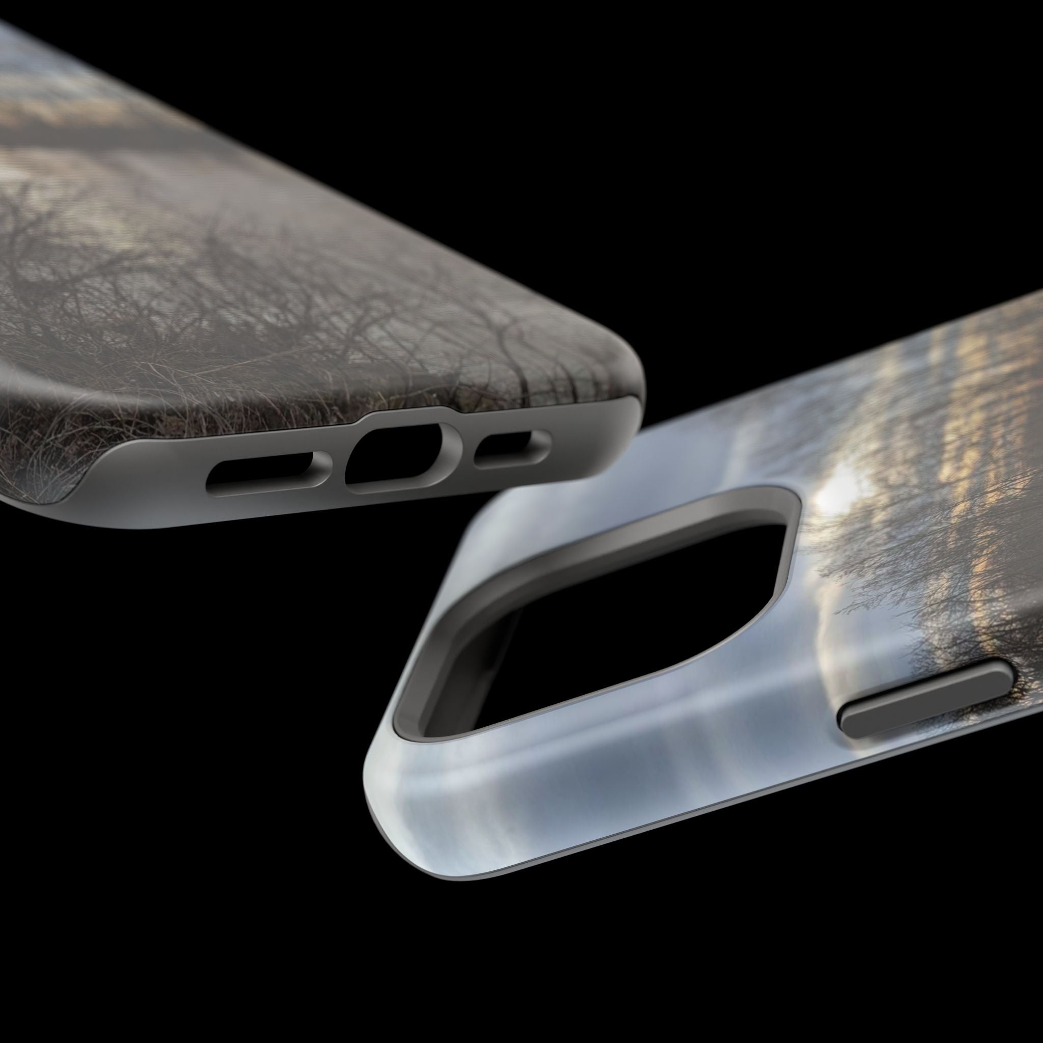 Phone Case — Moody Winter River Landscape Magnetic Impact-Resistant Case