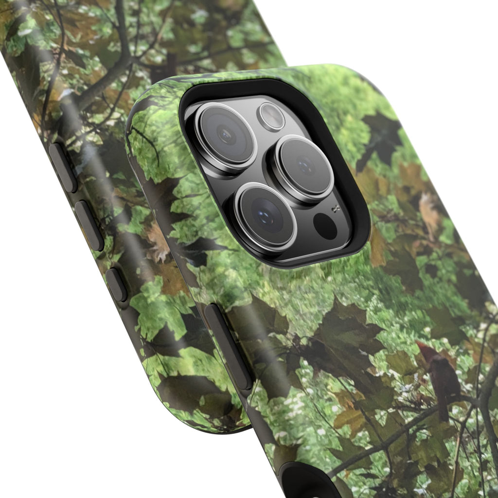 Camo Woodland Phone Case — Magnetic Impact‑Resistant iPhone Cover