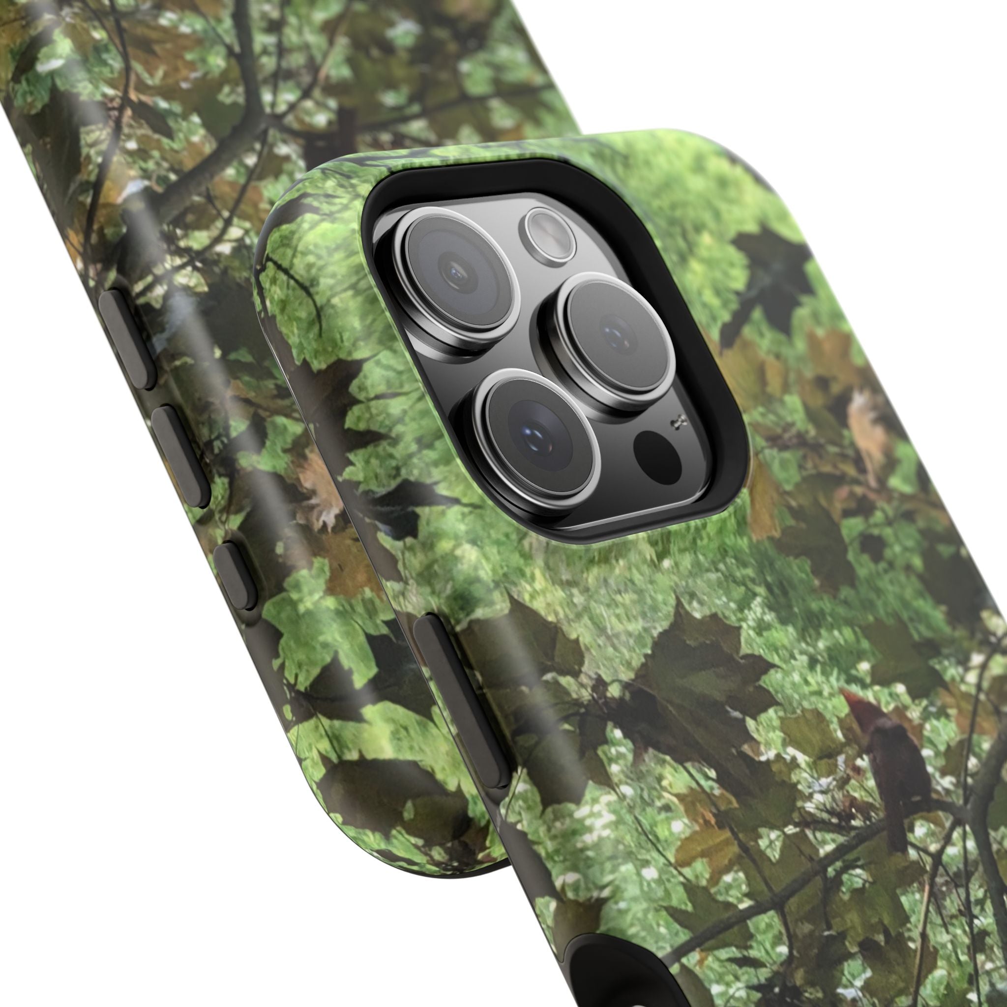Camo Woodland Phone Case — Magnetic Impact‑Resistant iPhone Cover