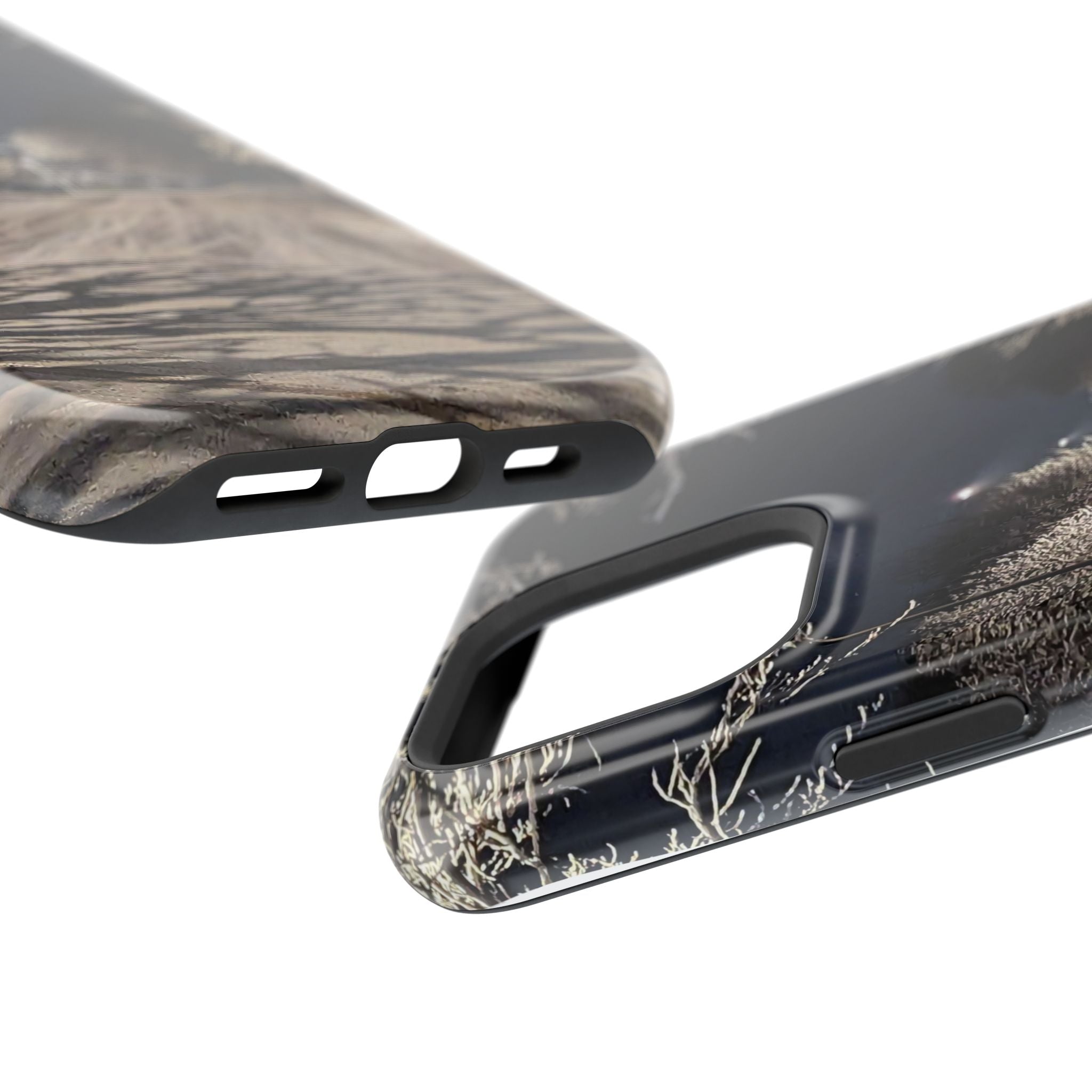 Winter Night Snow Road Magnetic Impact-Resistant Phone Case