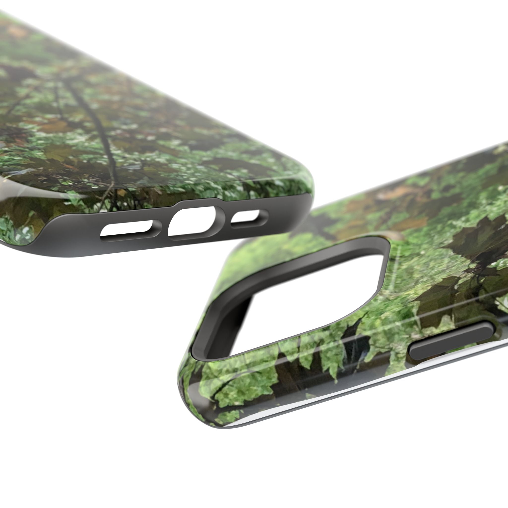 Camo Woodland Phone Case — Magnetic Impact‑Resistant iPhone Cover