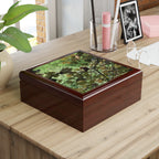 Woodland Leaves Jewelry Box — Nature Photo Keepsake Box
