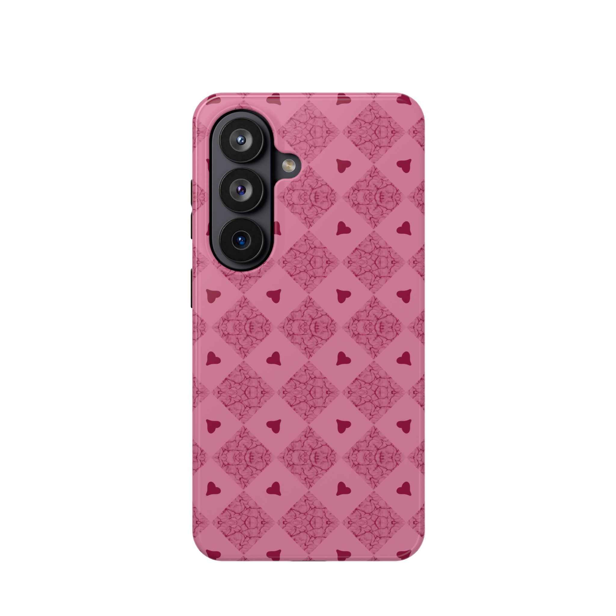 Pink Vintage Hearts Magnetic Impact-Resistant Phone Case