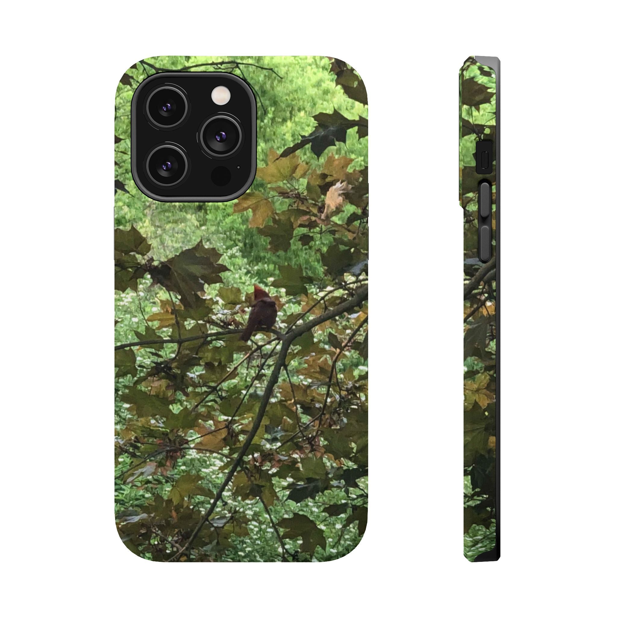 Camo Woodland Phone Case — Magnetic Impact‑Resistant iPhone Cover