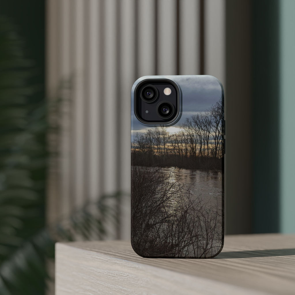 Phone Case — Moody Winter River Landscape Magnetic Impact-Resistant Case