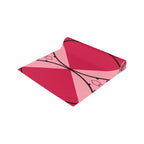 Pink Geometric Heart Table Runner