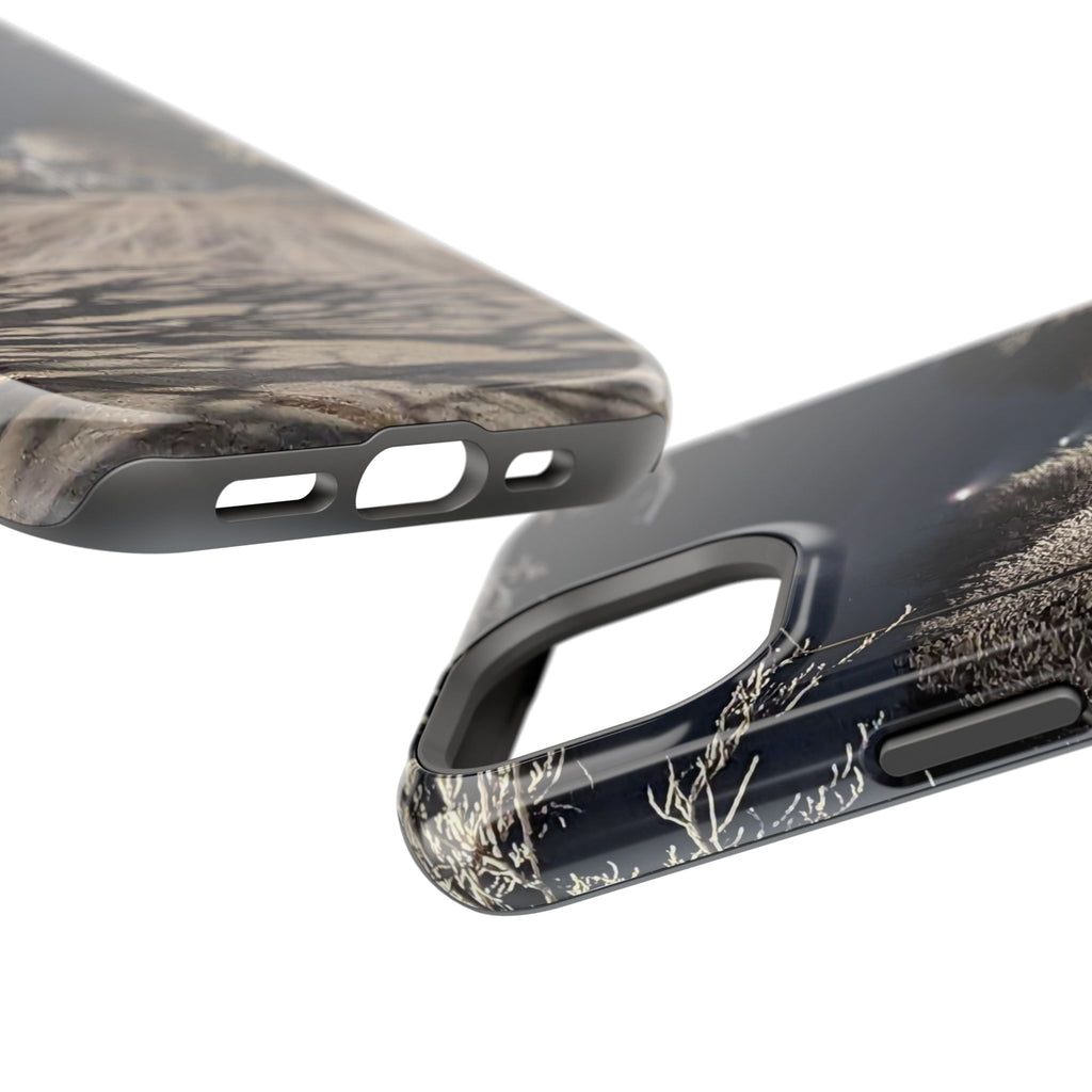 Winter Night Snow Road Magnetic Impact-Resistant Phone Case