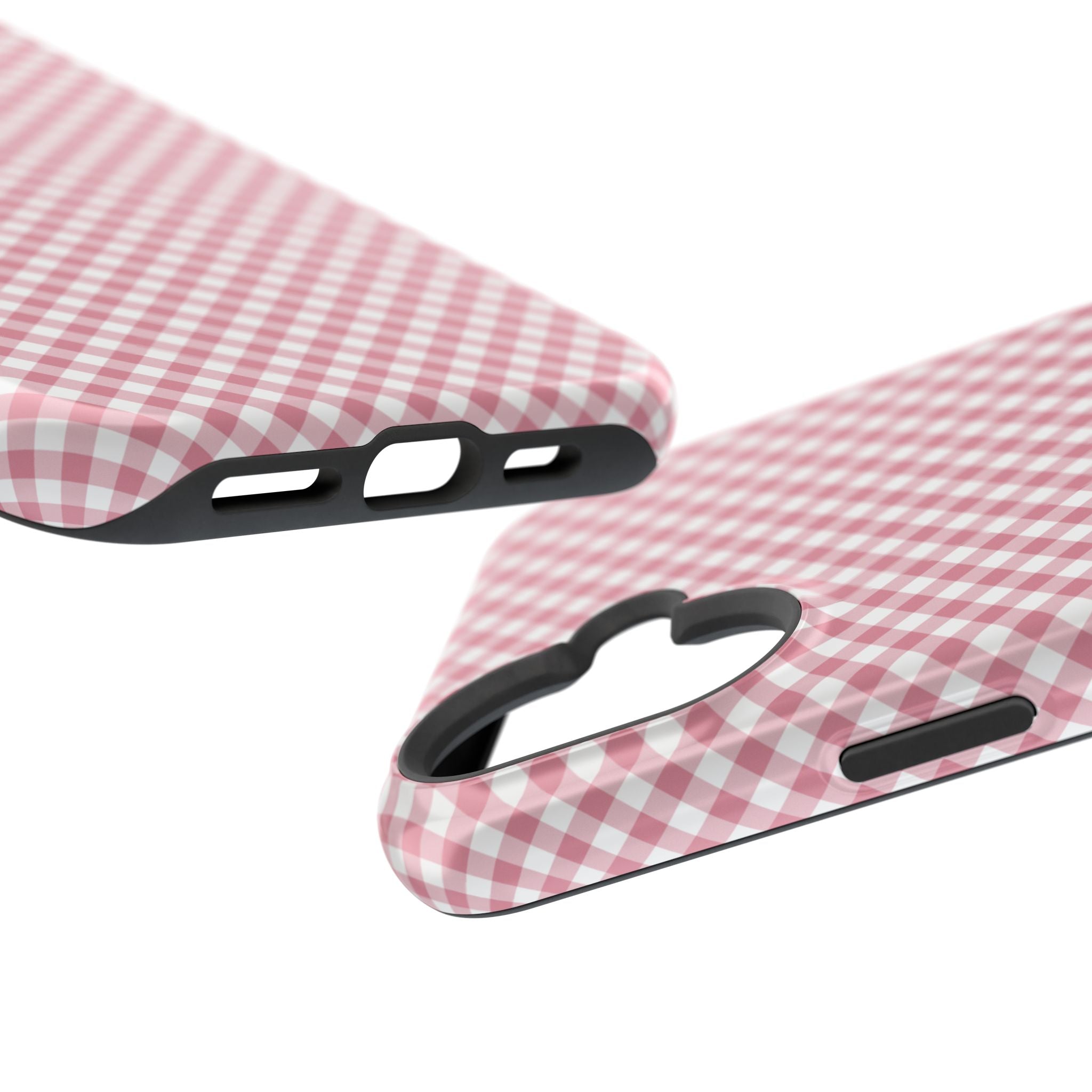 Pink Gingham Magnetic Impact-Resistant Phone Case
