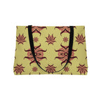 Weekender Tote Bag - Sunburst Retro Floral Pattern Beach & Travel Tote