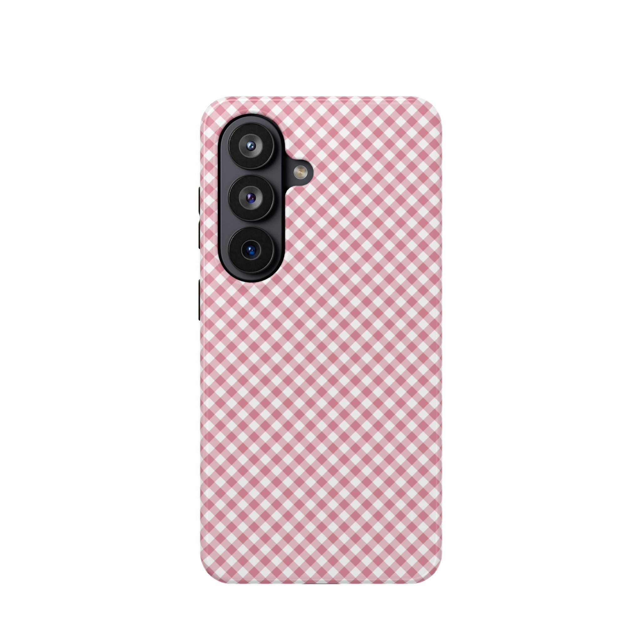 Pink Gingham Magnetic Impact-Resistant Phone Case