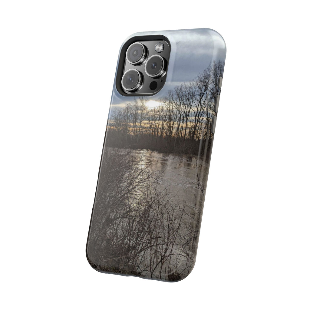 Phone Case — Moody Winter River Landscape Magnetic Impact-Resistant Case