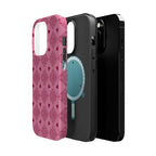 Pink Vintage Hearts Magnetic Impact-Resistant Phone Case
