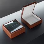 Lake Reflection Jewelry Box — Scenic Forest Lake Keepsake Box