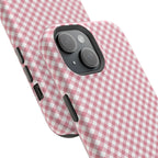 Pink Gingham Magnetic Impact-Resistant Phone Case