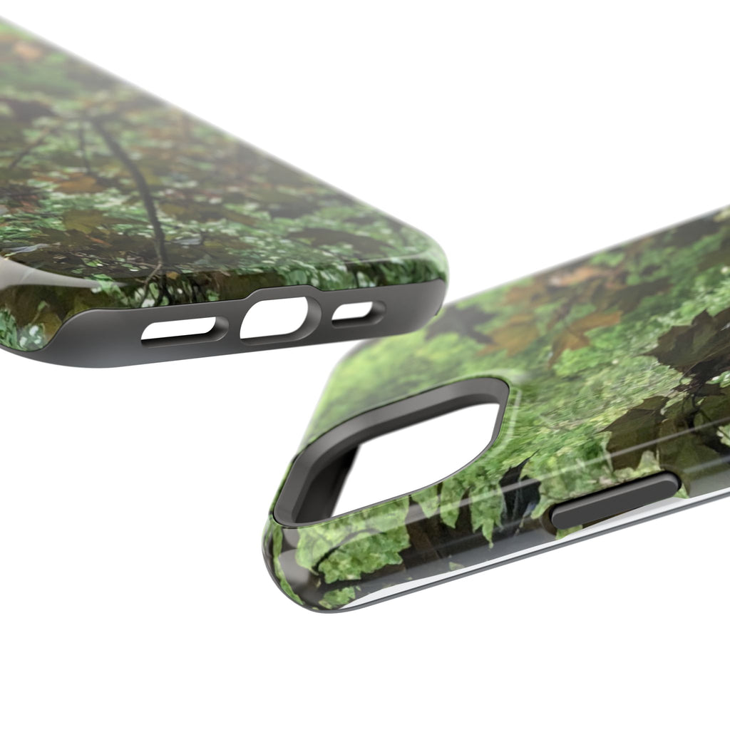 Camo Woodland Phone Case — Magnetic Impact‑Resistant iPhone Cover