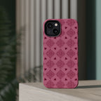 Pink Vintage Hearts Magnetic Impact-Resistant Phone Case