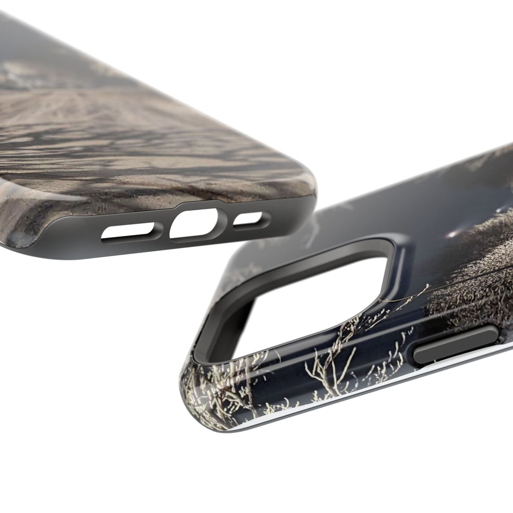 Winter Night Snow Road Magnetic Impact-Resistant Phone Case