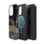 Winter Night Snow Road Magnetic Impact-Resistant Phone Case