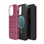 Pink Vintage Hearts Magnetic Impact-Resistant Phone Case