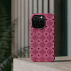 Pink Vintage Hearts Magnetic Impact-Resistant Phone Case